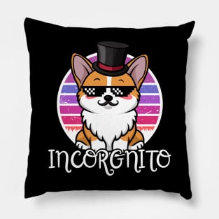 Corgi Incorgnito Pillow