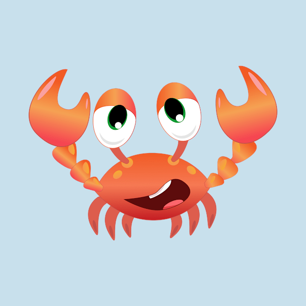 Funny Crab T-Shirt by OneGuy