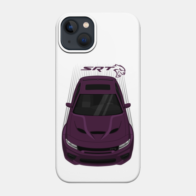 Dodge Charger SRT Hellcat Widebody - Hellraisin Purple - Dodge Charger Srt Hellcat Widebody - Phone Case