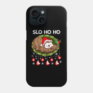 Christmas Sloth Santa Slo HO HO Phone Case