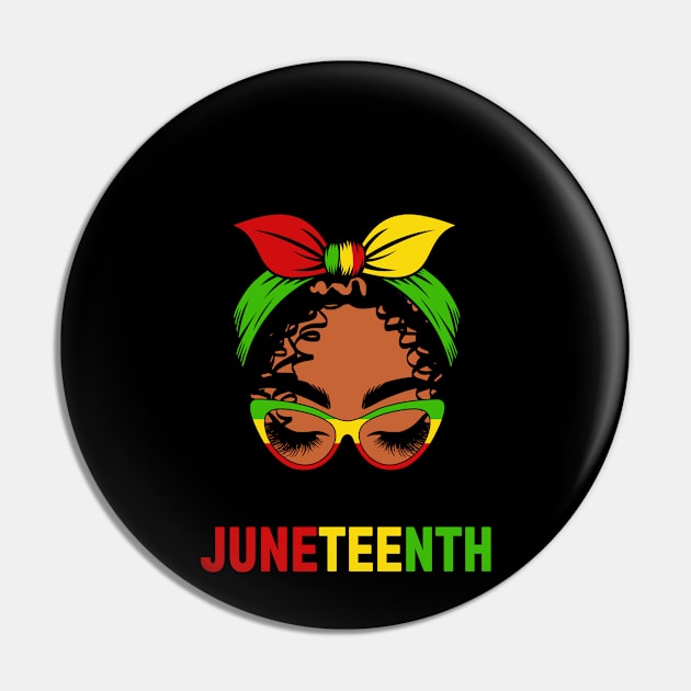 Celebrate Juneteenth Women Girl Messy Bun Pin by snnt