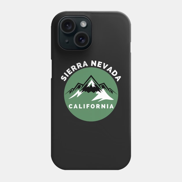 Sierra Nevada California - Sierra Nevada Ski Snowboard Mountain California Yosemite Travel Phone Case by Famgift