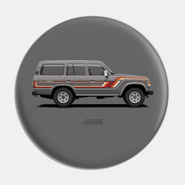 Land Cruiser 60 Grey Pin by ARVwerks