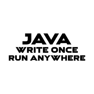 Java Write Once Run Anywhere Programming T-Shirt