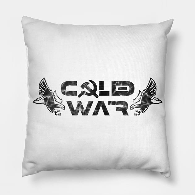 Cold War Double Eagles Pillow by 8 Fists of Tees