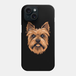 Australian Terrier Face Cute Cartoon Puppy Dog Lover Phone Case