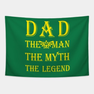 Dad- The Legend - Yellow Tapestry