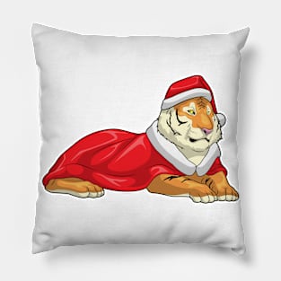 Tiger Christmas Santa hat Pillow