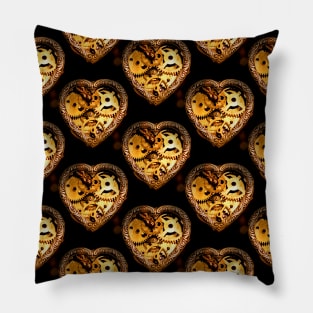 heart steampunk Pillow