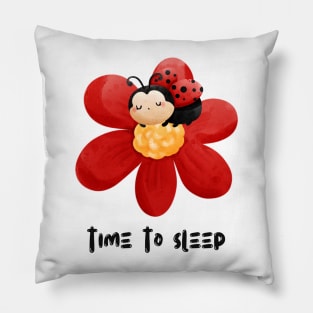 Ladybug | Time To Sleep Design Pillow