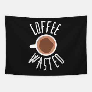 Coffee Wasted: Coffee T-shirt for Men and Women Tapestry