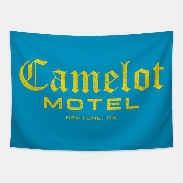 Camelot Motel - Neptune, CA Tapestry by huckblade