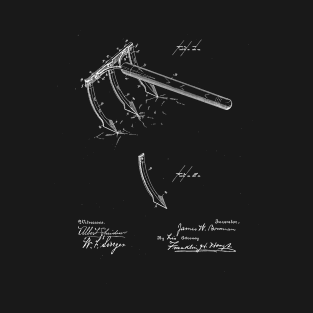 hand garden cultivator Vintage Patent Drawing T-Shirt