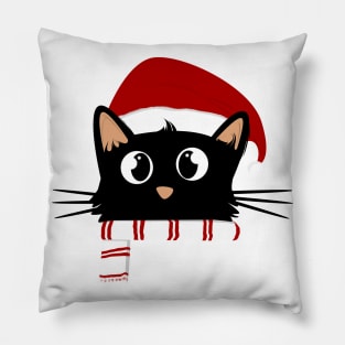 Funny christmas cat Pillow