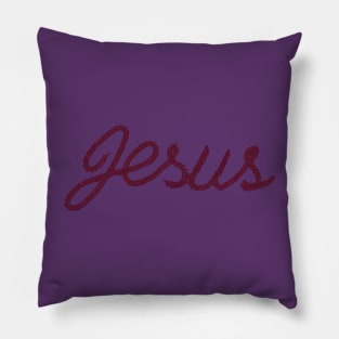 Jesus Embroidery Pillow