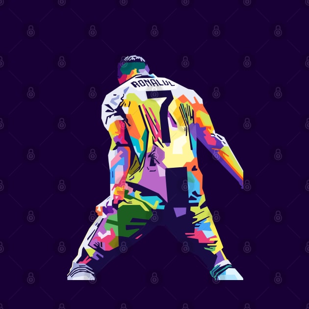 Cristiano Ronaldo Siu Pop Art by Zet Art