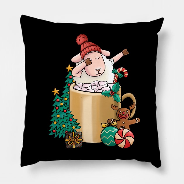 Cute and Lovely Animals with Christmas Vibes Pillow by Gomqes