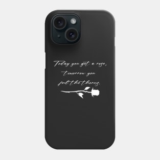 ROSE & THORNS (dark background) Phone Case