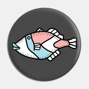 Unique fish illustration with personality Pin