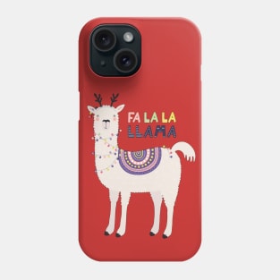 Fa La La La Llama Cute Funny Christmas Design Phone Case