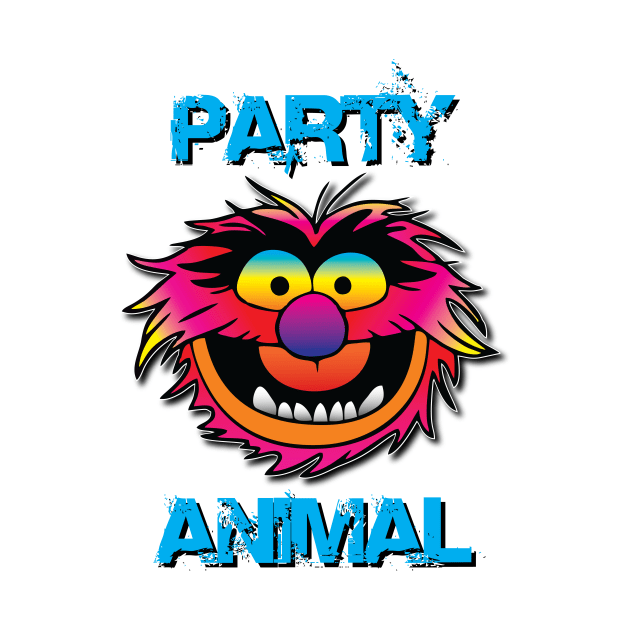 Party Animal Muppet - Blue by Hunter