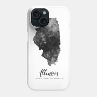 Illinois state map Phone Case