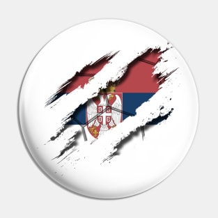 Serbia Football Pin