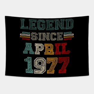 46 Years Old Legend Since April 1977 46th Birthday Tapestry