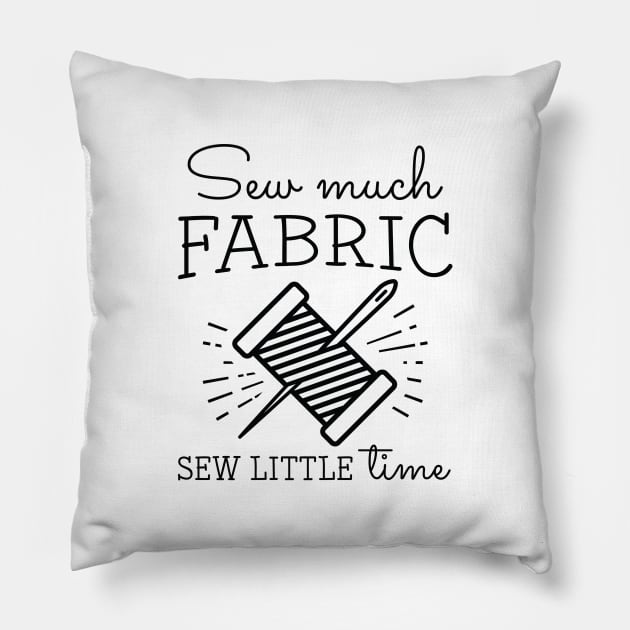 Sew Much Fabric Pillow by LuckyFoxDesigns