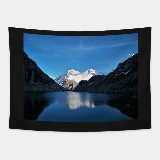 Alpine Reflection Tapestry by somekindofguru