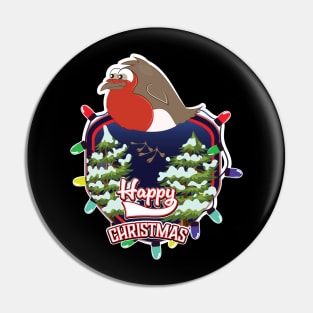 Happy Christmas logo Pin