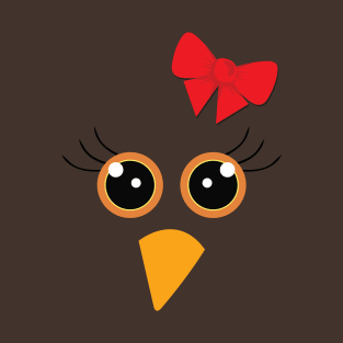 🦃 Cute Turkey Girl T-Shirt