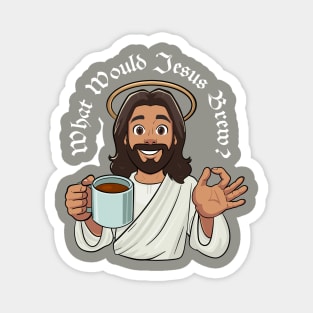 What Would Jesus Brew (white text) Magnet