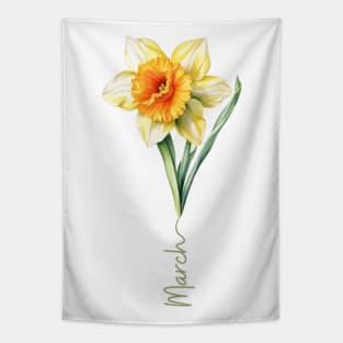 Daffodil - Birth Month Flower for March Tapestry