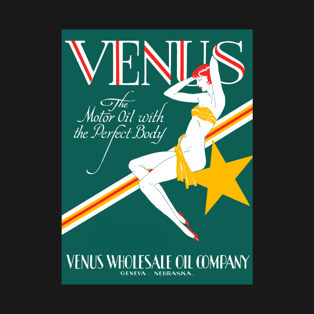 1925 Venus Oil Company by historicimage