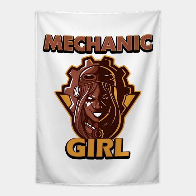 Mechanic Girl! Tapestry by Johan13