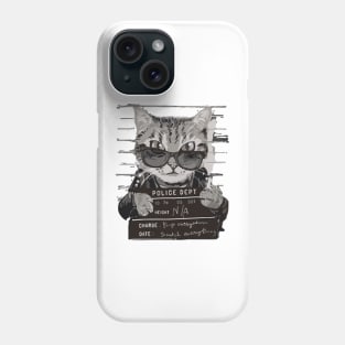 ugly, beautiful, lovely, cute cat design template Phone Case