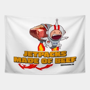 Jetpacks Made Of Beef Bob Cesca Show Funny Political Cartoon Mugs Hoodies Tapestry