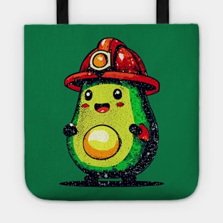 Retro avocado firefighter Tote