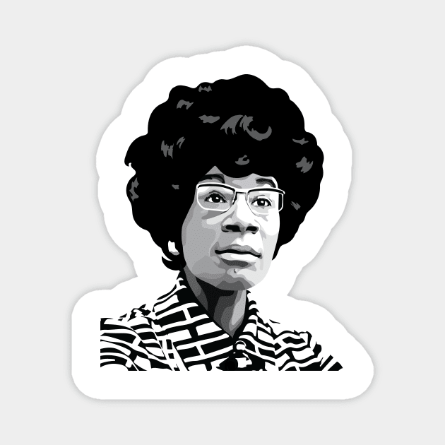 Shirley Chisholm Magnet by FemCards