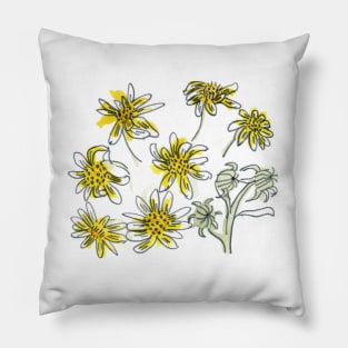 Scruffy Yellow Pillow