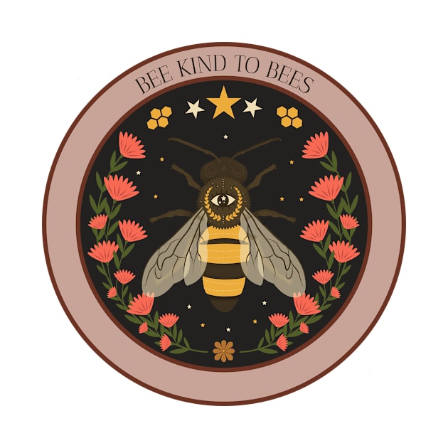 Bee Kind To Bees by Print Horizon