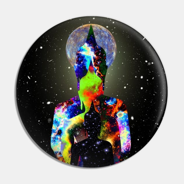 Universal Meditation Pin by Cajuca