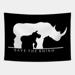 Save the Rhino (Black Ver.) Tapestry