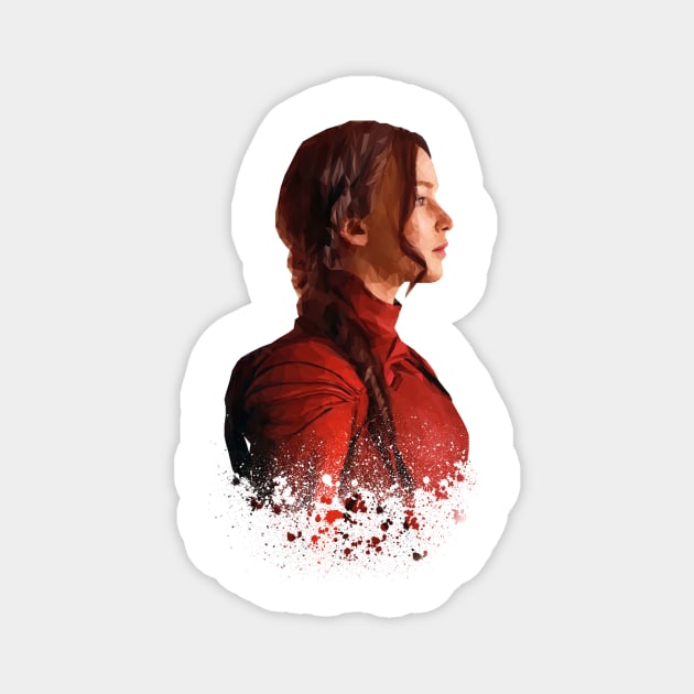 KATNISS EVERDEEN: MOCKINGJAY PT2 (VARIANT 2) LOW POLY Magnet by HungCreations