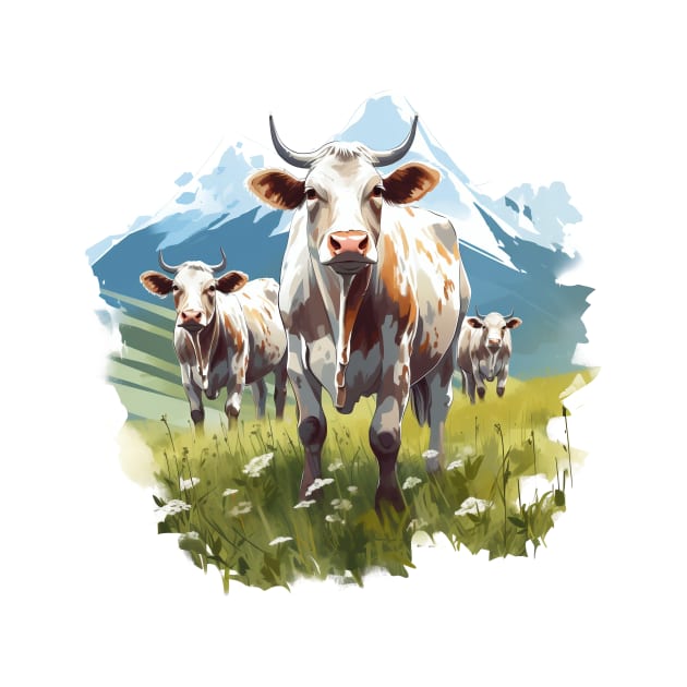 Farm Cow Art by zooleisurelife