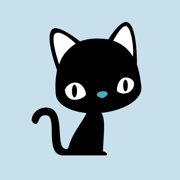 Cute black cats and fish bones by petitspixels