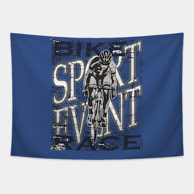 Sport Event Bike Race Abstract Tapestry by Hariolf´s Mega Store