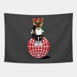 Street Life Bear Tapestry