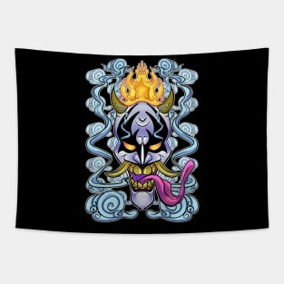 Hannya Demon Mask Tapestry